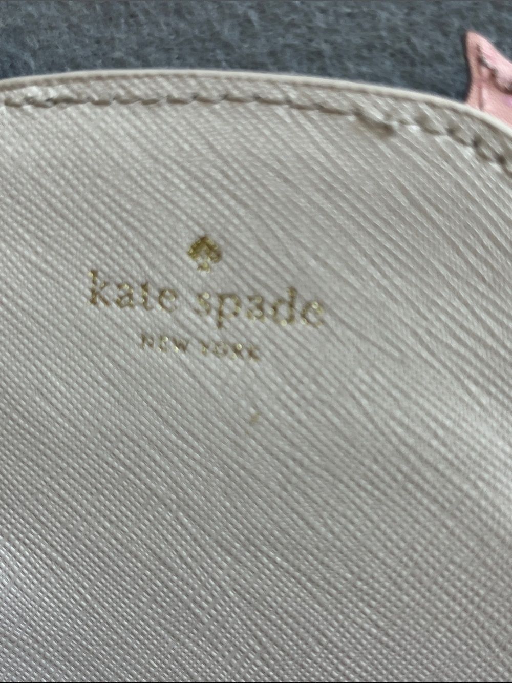 kate spade Cream and Pink Owl Coin Wallet with Gold Scales - Picture 4 of 4